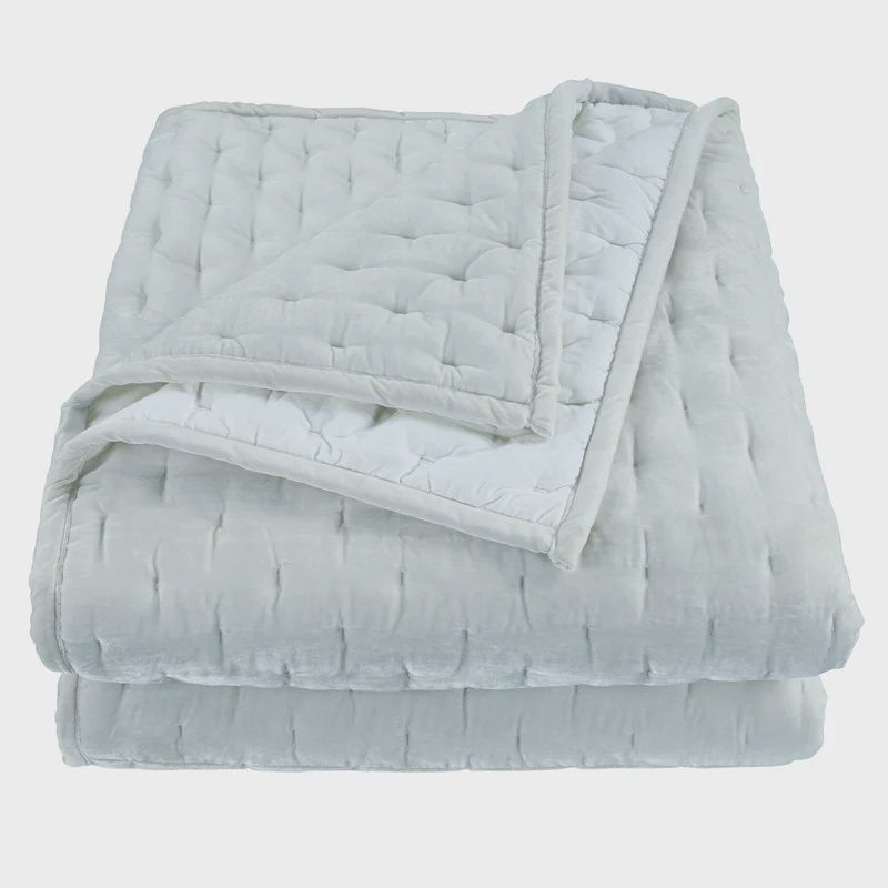 HE Icy Blue Stella Quilt Set KING