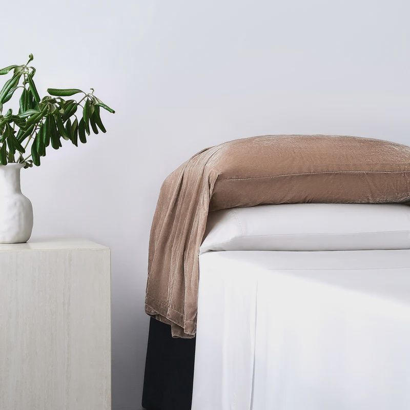 Stella Faux Silk Velvet Waterfall Pillowcase Set