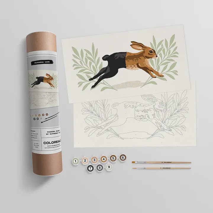 Running Hare Paint By Number