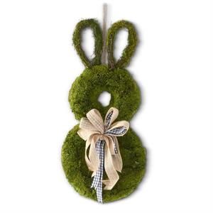 KK 30" Mossy Twig Bunny w/ basket and burlap bow