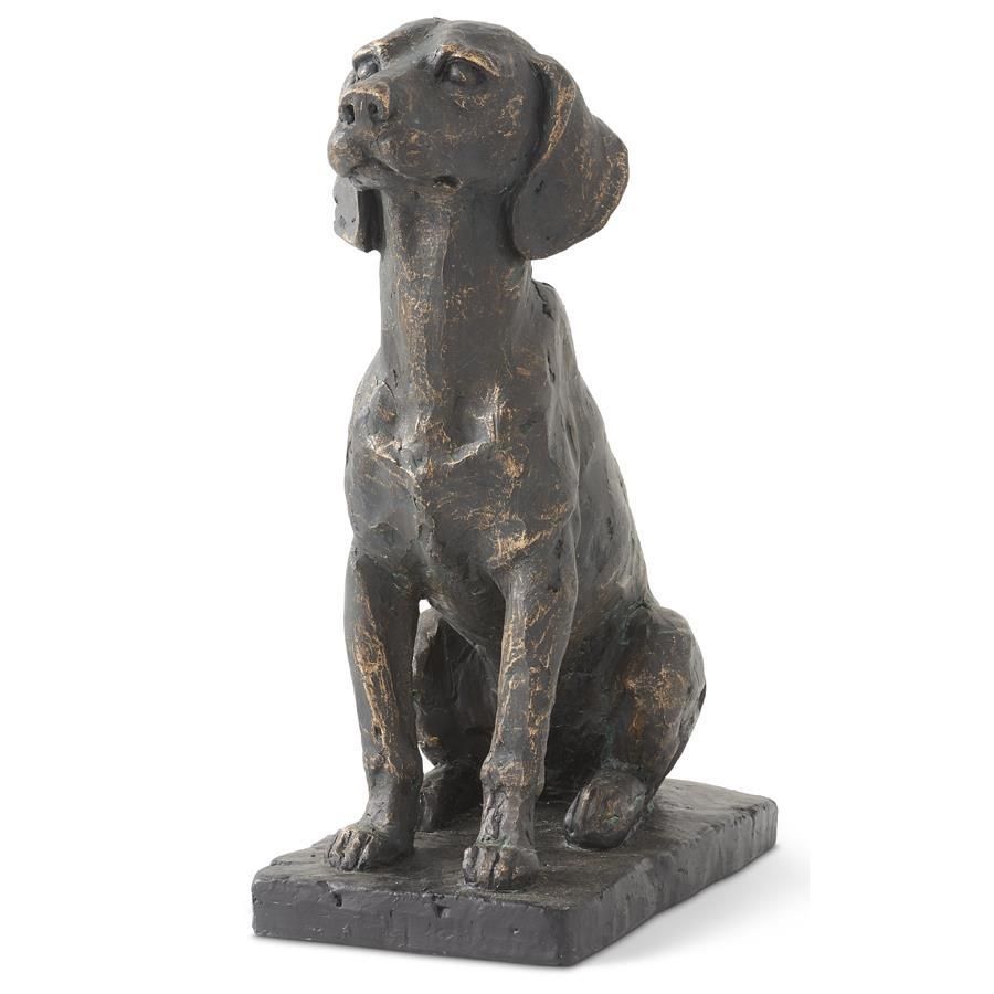 KK Resin Patina Sitting Dog