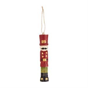 Merry Christmas Wood Nutcracker Ornament