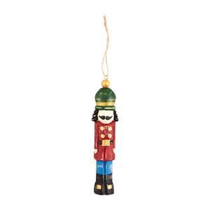 Merry Christmas Wood Nutcracker Ornament