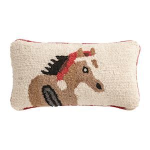 Horse Christmas Mini Hook Pillow