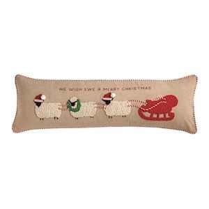 Farm Christmas Long Sheep Pillow