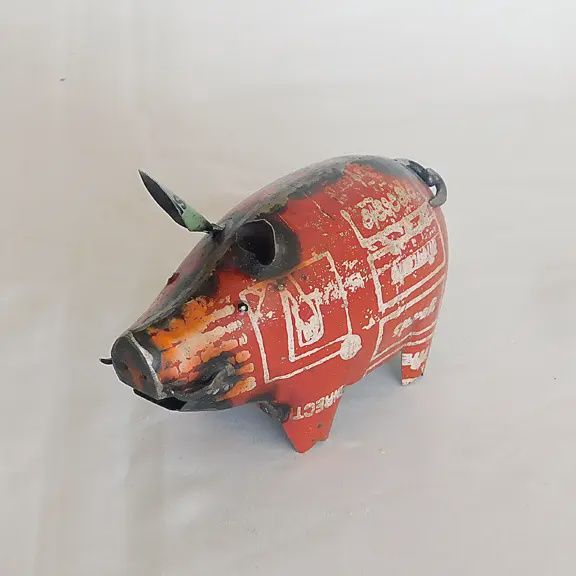 Little Pig Recycled Animal Metal
