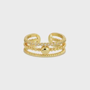 Delicate Layered Adjustable Ring