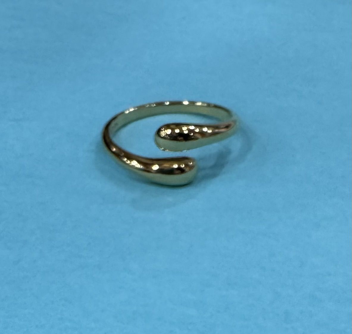 SI Ring Plain Wrap Adj Gold