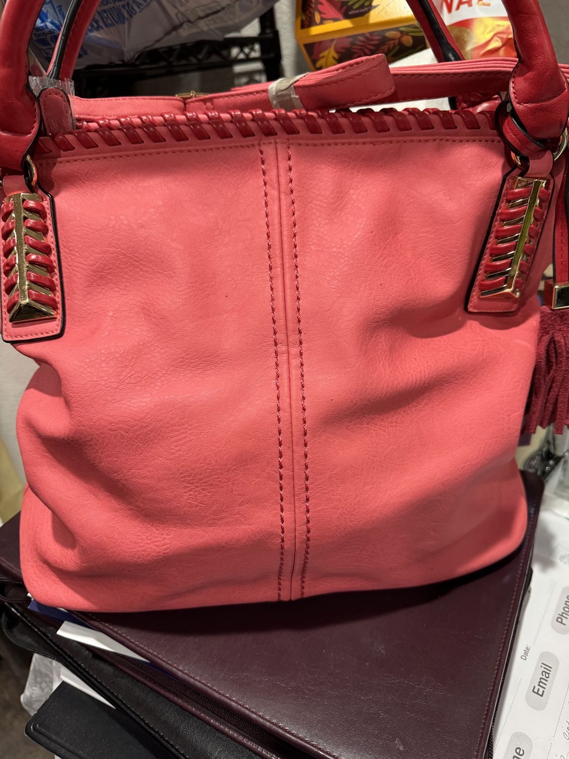 Diophy Coral Hand Bag