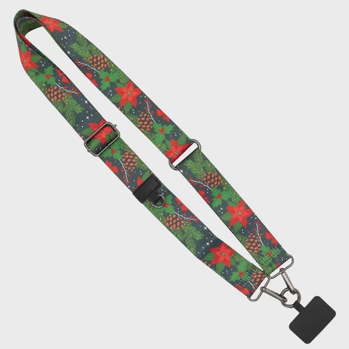 Clip &amp; Go Strap – Christmas Collection  Pinecones &amp; Poinsettias