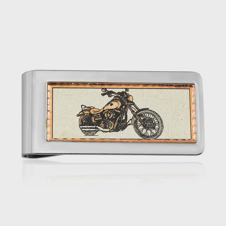 Mc Harley Motorcycle Money Clip