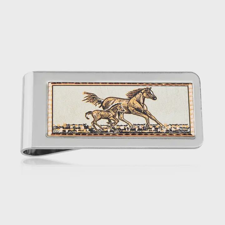 Horse &amp; Foal Money Clip