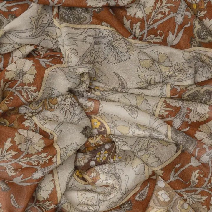 Stella - Modal Cashmere Scarf Shawl - Terracotta