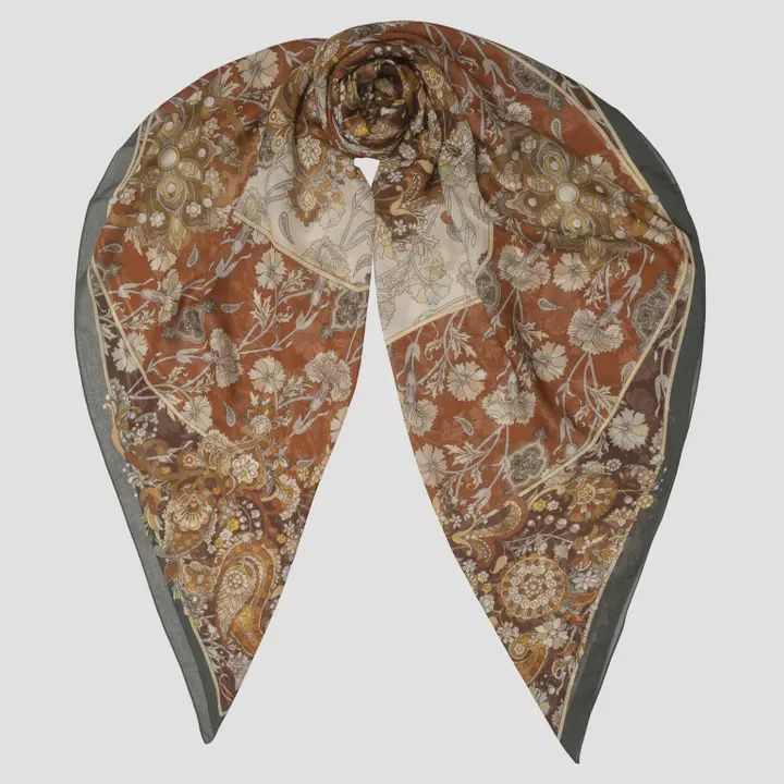 Stella - Modal Cashmere Scarf Shawl - Terracotta