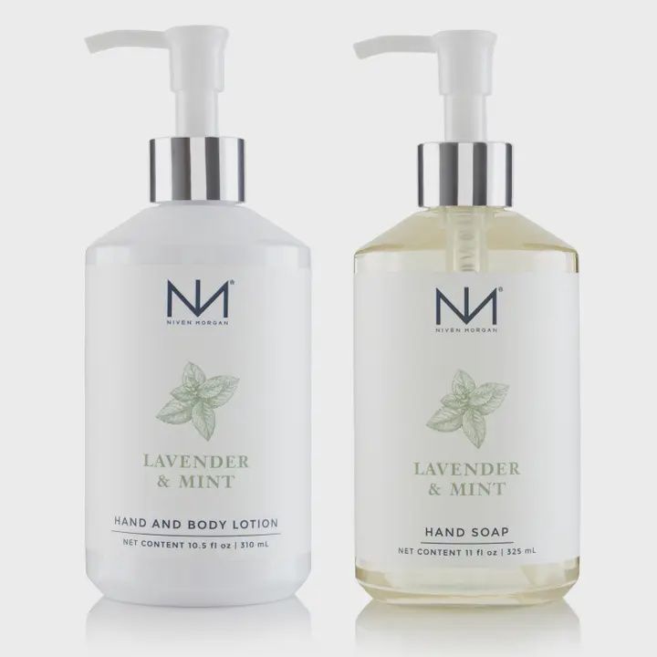 Niven Morgan Lavender Mint Hand Soap &amp; Lotion Set