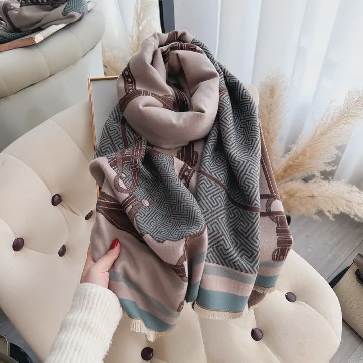 Equestrian Blue / Brown Equine Halter Reversible Wrap