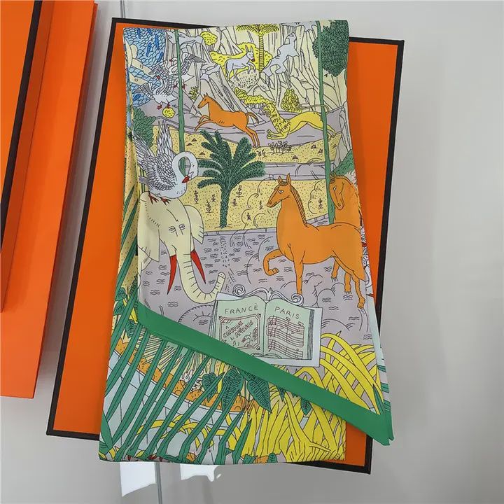 Green Bow Scarf – Jungle Collection