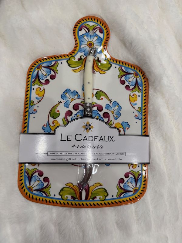 LeCadeaux Cheese Bd w/knife set Toscana