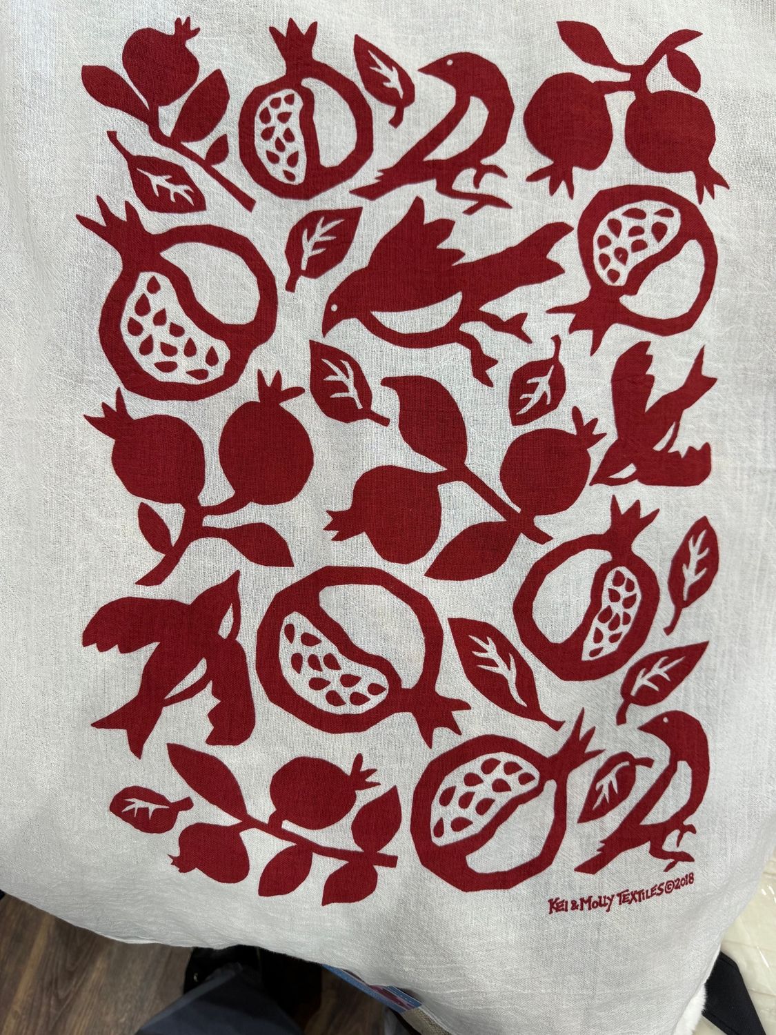 Kei Molly Dish Towel Pomegranate Red