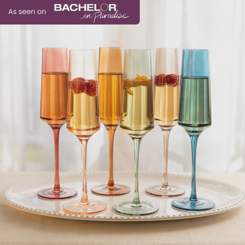 Saludi Colored Flute Glasses
