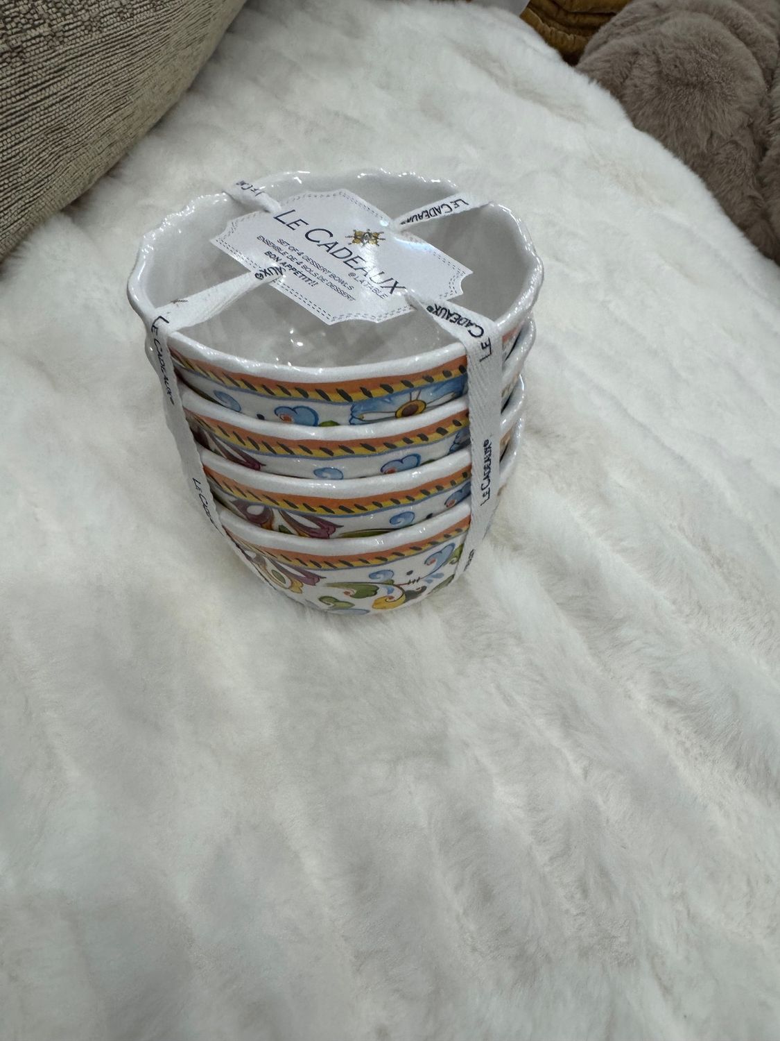 LeCadeaux Set of 4 Dessert Bowls Toscana