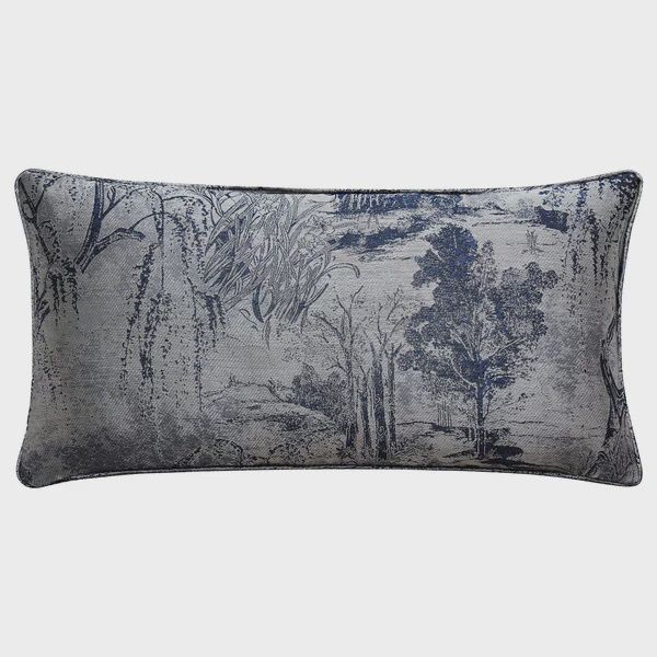 HE Pastoral Jacquard Lumbar Decorative Pillow