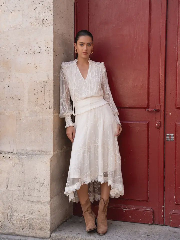 Ensemble September Lace Blouse/Skirt