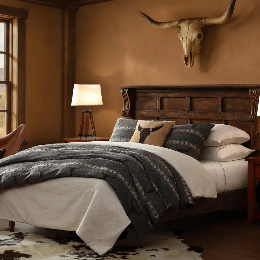Chisolm Longhorn Chenille Cal/King Duvet Set