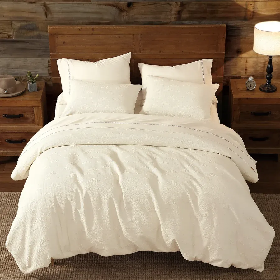 Pikes Peak Matalasse Duvet Set King Light Taupe