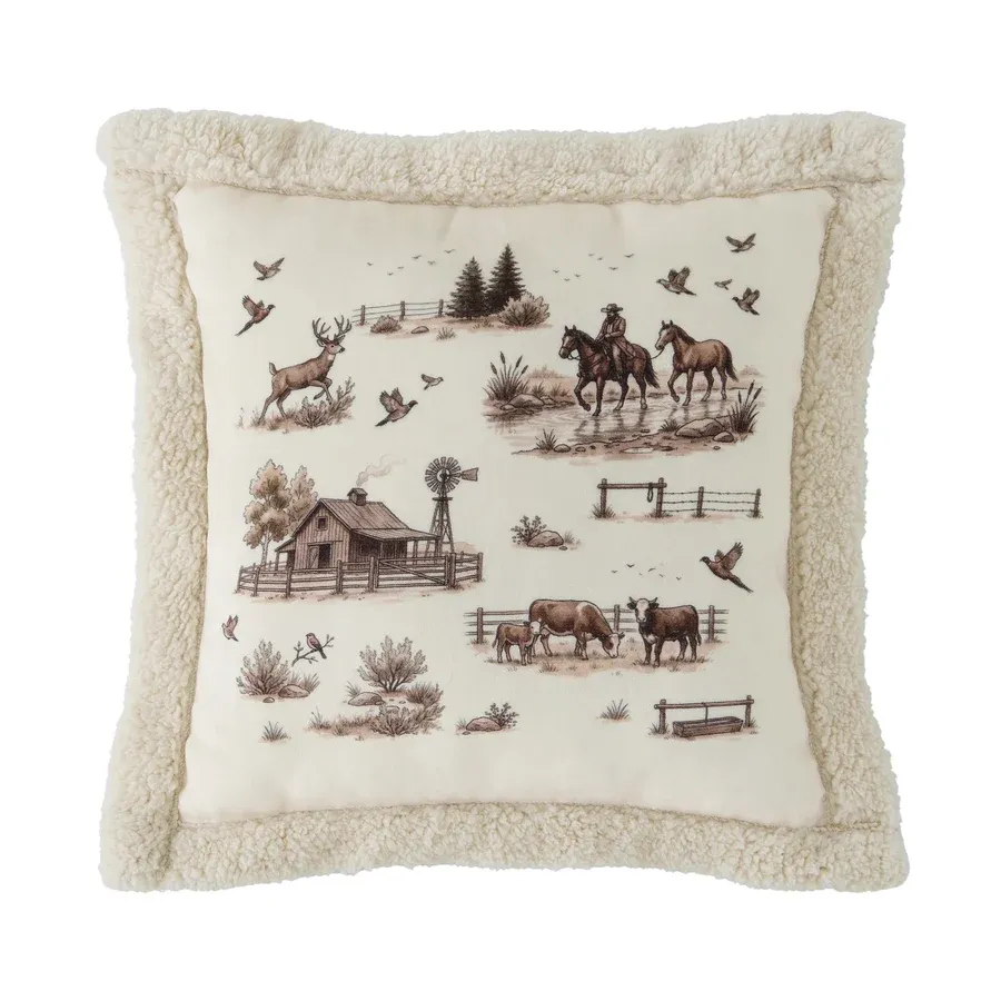 Sherpa Throw &amp; Pillow Set