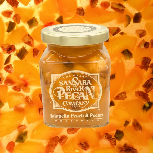 Jalapeno Peach &amp; Pecan Preserves 5 oz