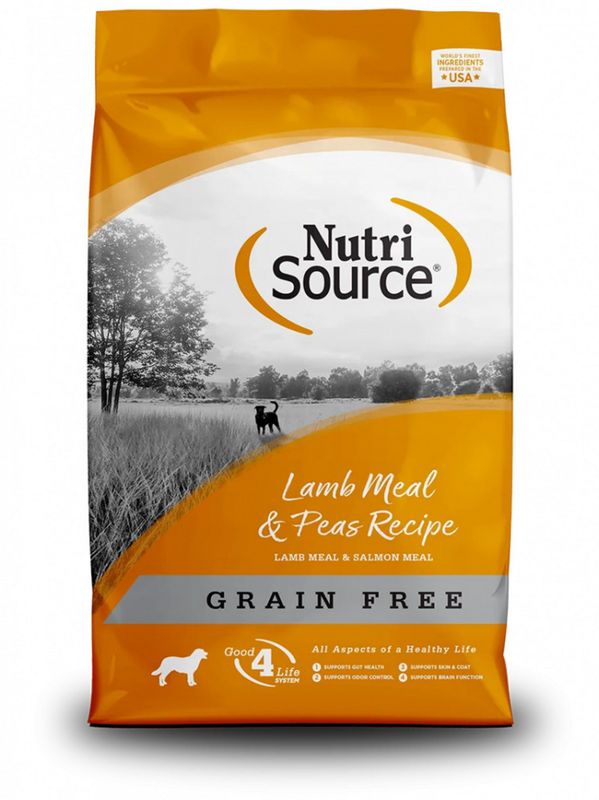 NutriSource Lamb Meal &amp; Peas Formula Grain Free Dry Dog Food