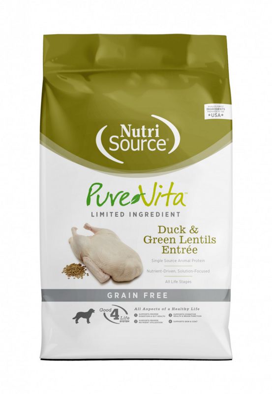 PureVita Grain Free Duck &amp; Green Lentils Recipe Dry Dog Food