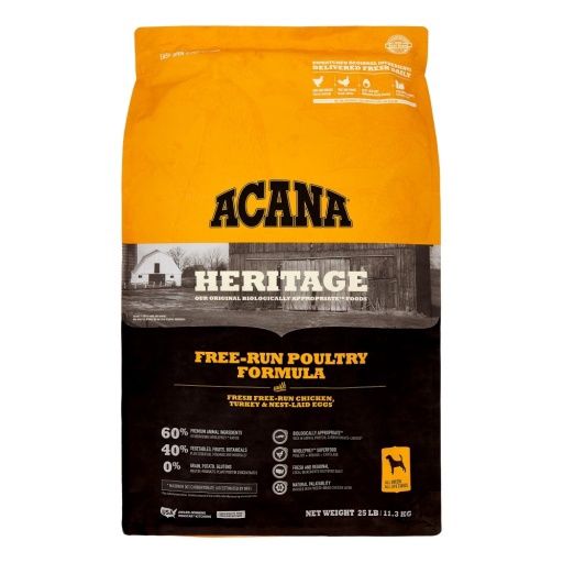 ACANA Free-Run Poultry Recipe Dry Dog Food - 25 Lb Bag