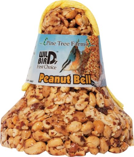Pine Tree Peanut Bell with Net 18-Ounce Suet Bird Feed  New