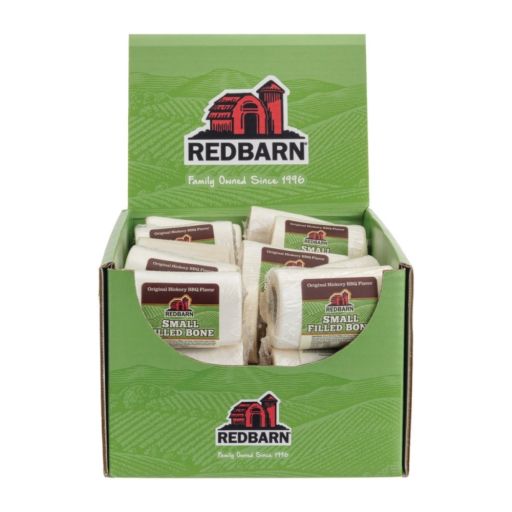 Redbarn Filled Bone Dog Treat - Original Hickory BBQ - Small