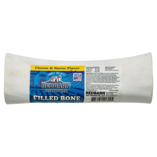 Redbarn Large Cheese n Bacon Filled Bone Dog Treat 1 Ct
