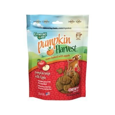 Emerald Pet Pumpkin Harvest Chewy Meat Free Natural Dog Treats  Made in USA