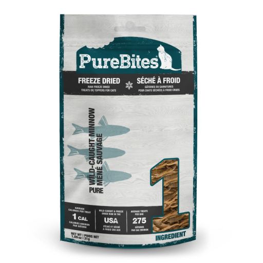 PureBites Minnows Freeze Dried Treats for Cats 1.09 Ounces