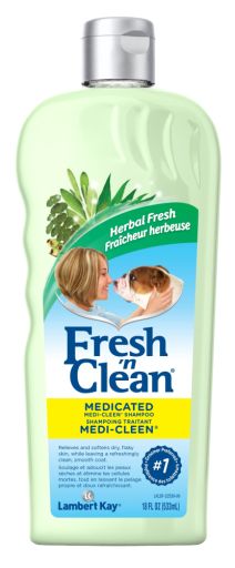 Fresh N Clean Medi Cleen Dog Shampoo 18 Oz