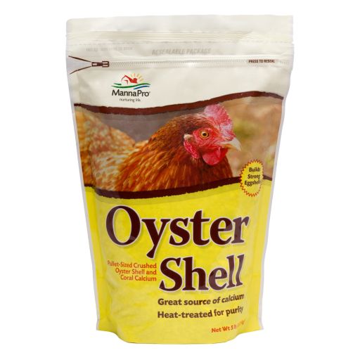 Manna Pro Crushed Oyster Shell | Egg Laying Chickens | 5 lb