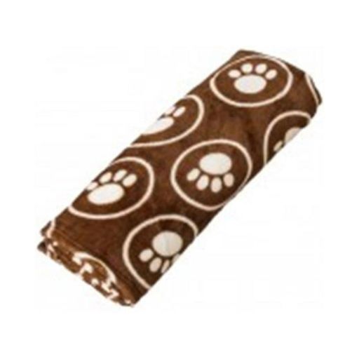 Ethical Pet 30 x 38 in. Snuggler Paws-Circle Blanket  Chocolate