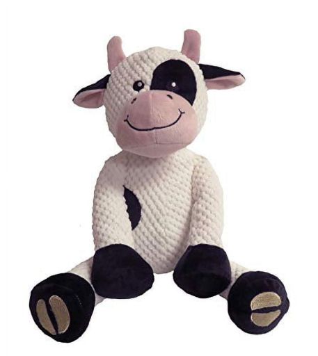 Fabdog Inc. Floppy Cow Dog Toys (Small) Pet Toy