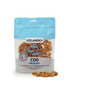Icelandic+ Mini Cod Fish Chips Training Dog Treat 2.5-oz Bag