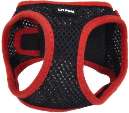 Li L Pals Black Harness with Red Lining
