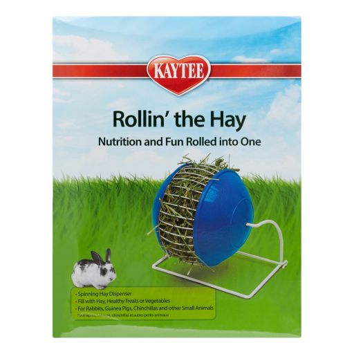 Kaytee Rabbit Rollin&#39; Small Animal Hay Holder, Assorted Colors