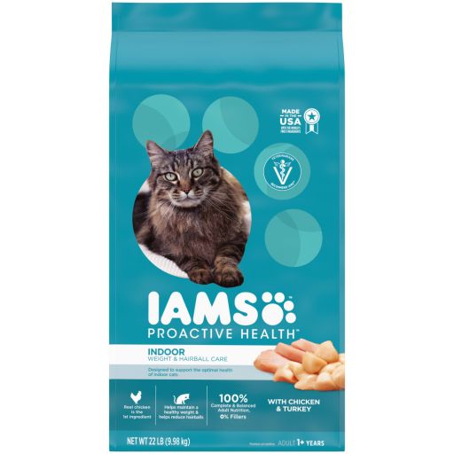 IAMS Proactive Health Chicken and Turkey Dry Cat Food  22 lb Bag