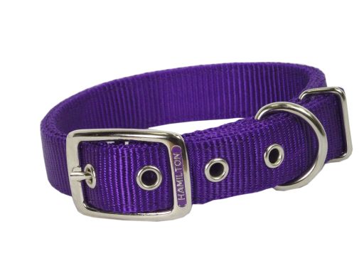 Double Nylon Dog Collar PURPLE