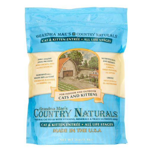 Grandma Mae&#39;s Country Naturals All Life Stages Dry Cat Food, 3 Lb