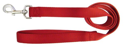 Hamilton 1-Inch Single Thick Nylon Lead with Swivel Snap   6 feet  Red